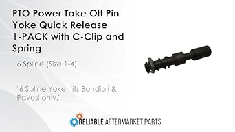 Amazon.com: RAParts PTO Power Take Off Pin Yoke Quick